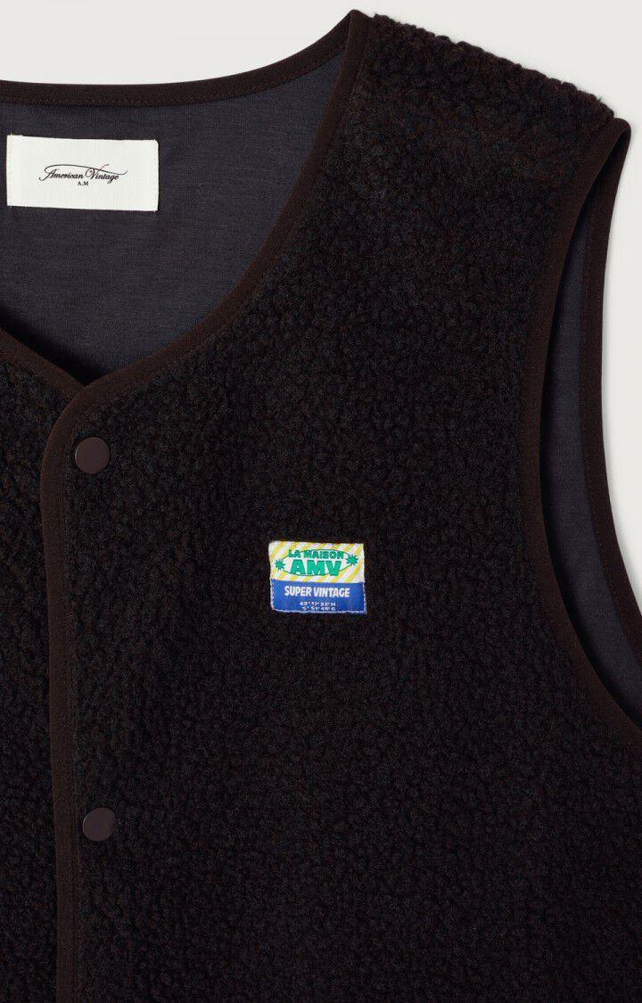 American Vintage Hoktown BrownieTeddyfleece Weste Herren dunkelbraun